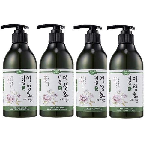 2023년 가성비 최고 더블모 어성초 샴푸 - 더블모 어성초 모발팩 300ml(4개) 4종세트 헤어팩헤어트리트먼트, 300ml, 4개