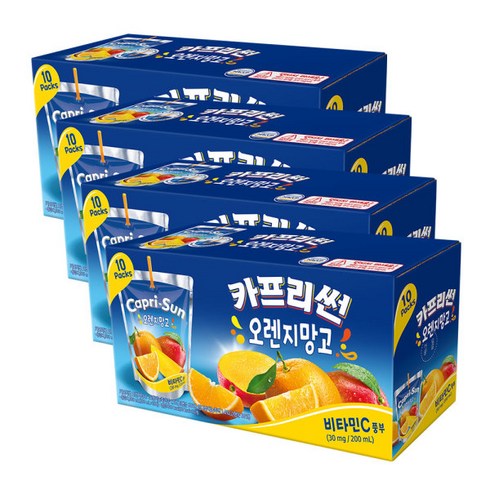 농심 카프리썬 오렌지망고 200ml 40개, 상세페이지 참조