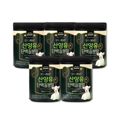 팔레오 멀티 산양유 단백질 분말 240g x 5통