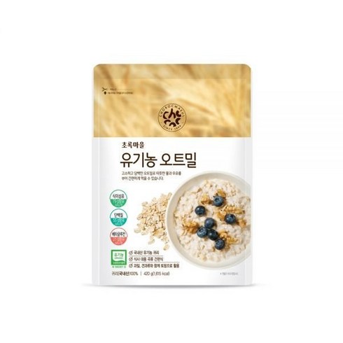 초록마을 유기농 오트밀(420g), 1개, 420g