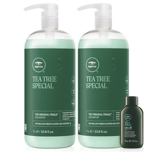 티트리샴푸 - 폴미첼 티트리 스페셜 쿨 샴푸 2000ml+75ml, 1개, 2075ml