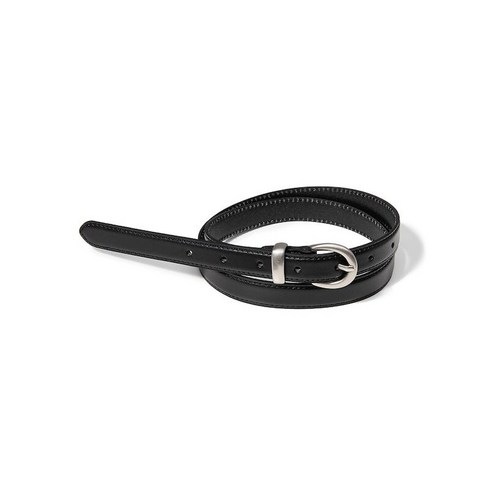 halden벨트 - Halden W simple western round cowhide leather belt T013_black 192792