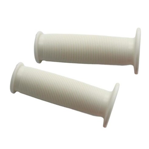 자전거 핸들 바 그립 교체 고무 접이식 자전거 도로 자전거용 미끄럼 방지, 하얀색, 100mmx22.2mm, 1개