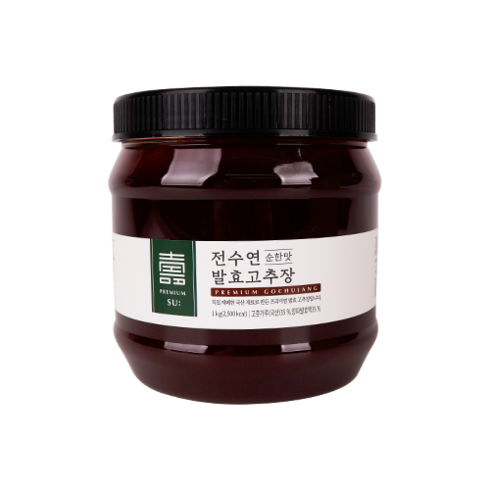 국산고추장(전수연고추장) 순한맛/보통맛 1kg 실속포장, 1개, 340g