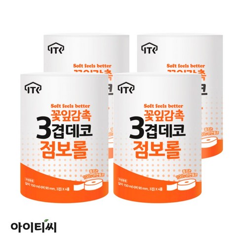 기업용 꽃잎감촉 3겹 점보롤(150m) 4입X4팩(16롤), 4개