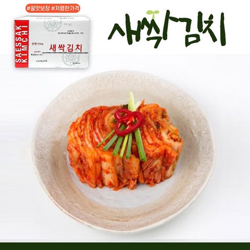 새싹김치 맛김치 10kg 맛있는 중국산 김치 썰은김치 손질김치, 1박스