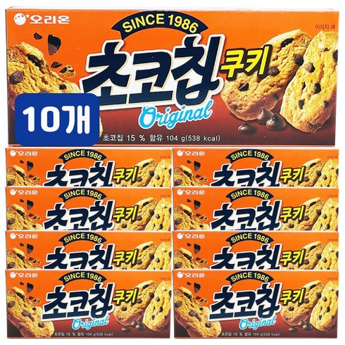 오리온 초코칩쿠키 104g X 10개, 상세페이지 참조