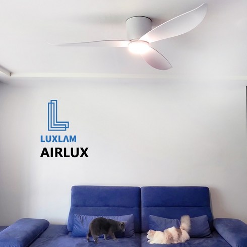 AIRLUX 실링팬 에어룩스 52인치 BLDC 저소음 모터 저전력 천장형 선풍기, 조명모듈 선택안함, 우드