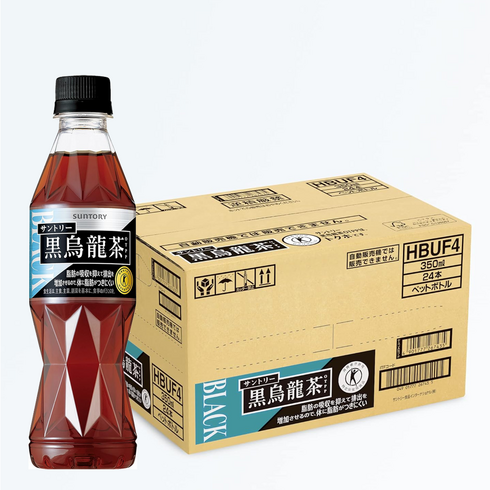 산토리 - 산토리 흑우롱차 353ml 한박스 24개, 1개, 24개입, 350ml