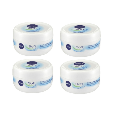 NIVEA 독일 니베아 소프트 케어 크림 200ml 4팩, 4개