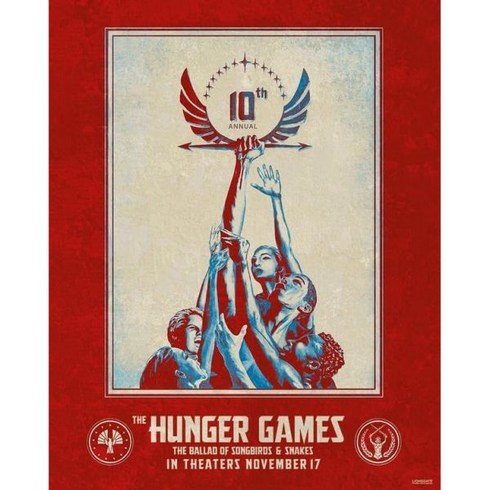 헝거게임 송버드와 뱀의 발라드 13x19 오리지널 무비 포스터 NYCC 2023 LE