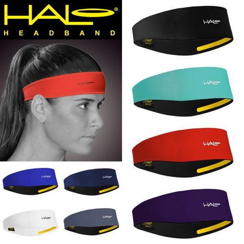 Halo 할로 스포츠 헤드밴드 2인치 와이드 풀오버 Headband, Black