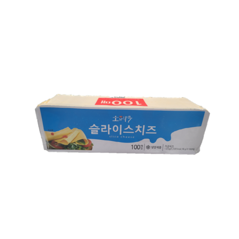 치즈100매 - 동원 덴마크 슬라이스치즈100매 1.8kg 업소용 대용량, 18g, 100개