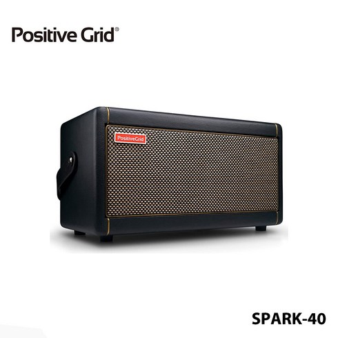 Positive Grid Spark 40 어쿠스틱 기타 앰프 일렉트릭 기타 효과 일렉트릭 베이스 기타 앰프 휴대용 블루투스 앰프, 검은색