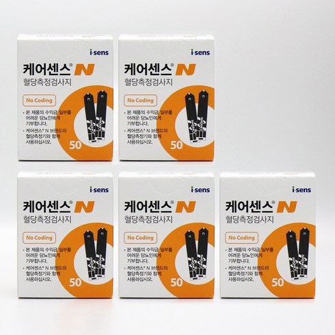 케어센스N 혈당측정검사지 50매, 50매입, 5팩