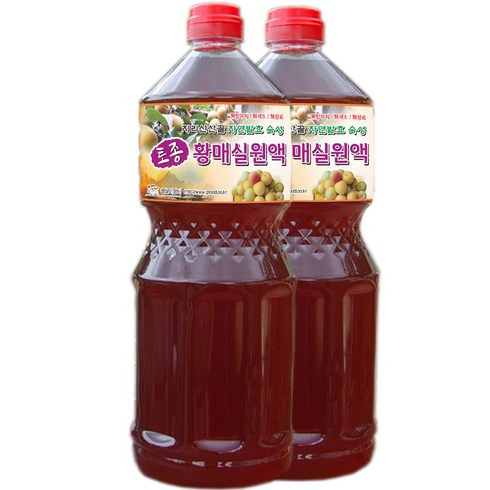 청매실 - 하동 매실원액 지리산산골 3년숙성 토종 황매실원액 1800ml 매실청 매실액기스 매실액, 1.8L, 2개