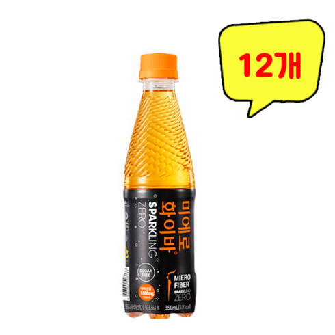 현대약품 미에로화이바 스파클링 제로, 12개, 350ml