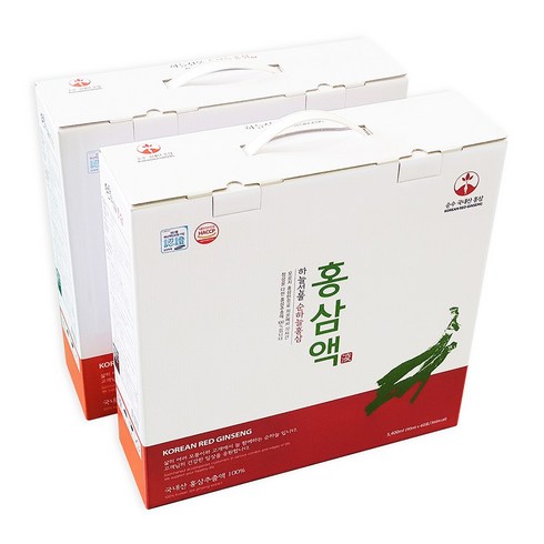 2023년 가성비 최고 순홍삼 - 순하늘홍삼 순수 홍삼만을 넣고달인 홍삼액 90ml 60포(2박스)/사은품