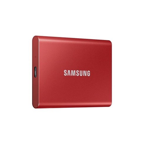 삼성전자 외장 SSD 외장하드 포터블 휴대용 T7 500G 1T 2T, 레드, 1TB