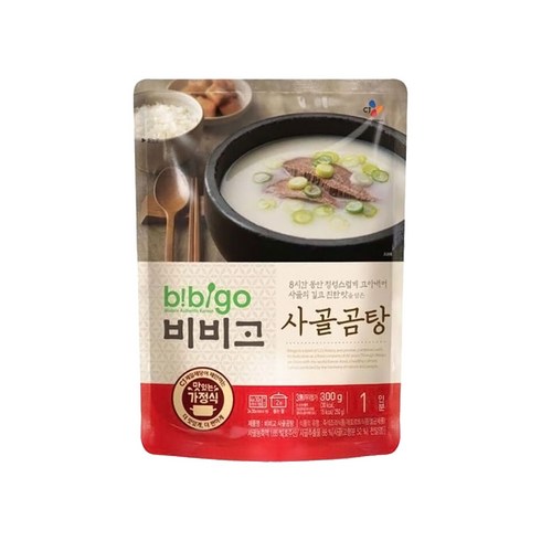 CJ 비비고 사골곰탕 300gx15팩, 300g, 15개