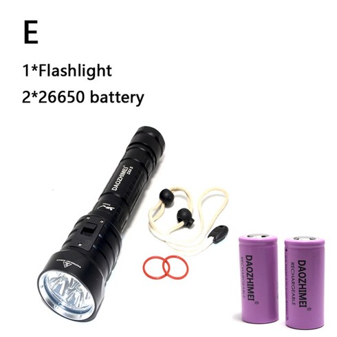 스쿠버랜턴 8000 루멘 dx4s led 다이빙 손전등 4 xm-l2 u2 수중, e, 백색광