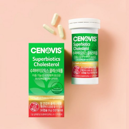 세노비스 수퍼바이오틱스 콜레스테롤 유산균 LpCECT 30캡슐 30일분, 1개, 도서산간 배송불가-수퍼바이오틱스 콜레스테롤