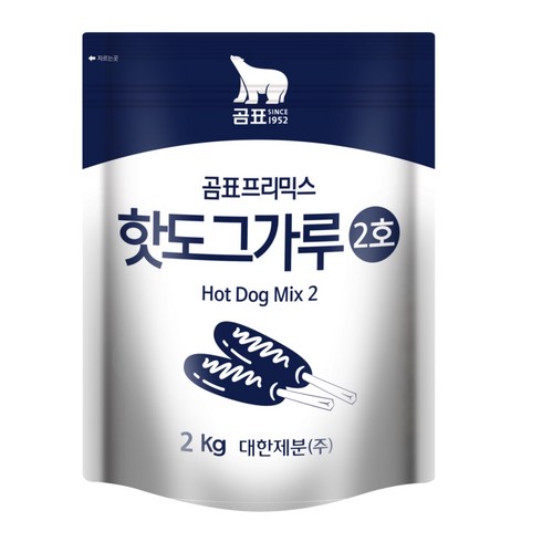 핫도그가루 - 곰표 핫도그가루 2호, 2kg, 2개