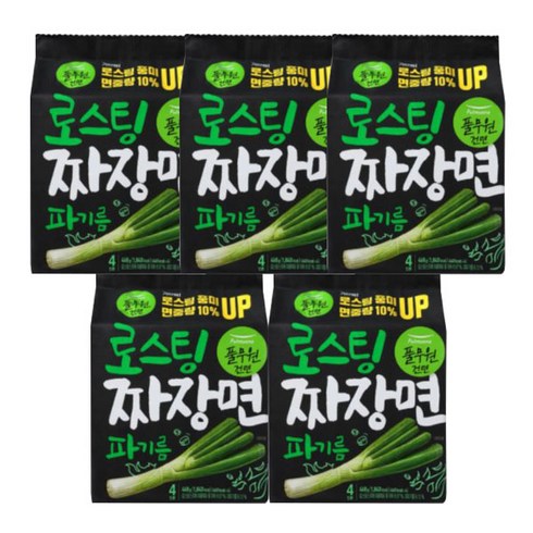 로스팅 짜장 파기름 라면 117g, 20개