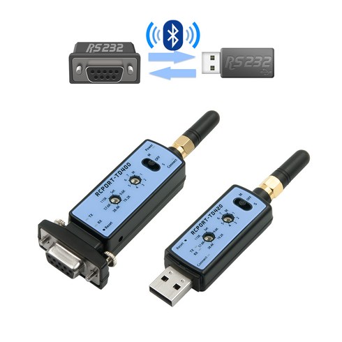 칩센 무선 시리얼통신 세트 RCPORT-TD400SET RS232 USB 컨버터 블루투스 산업용 어댑터 케이블, 기본형 세트 (TD400 + TD420)