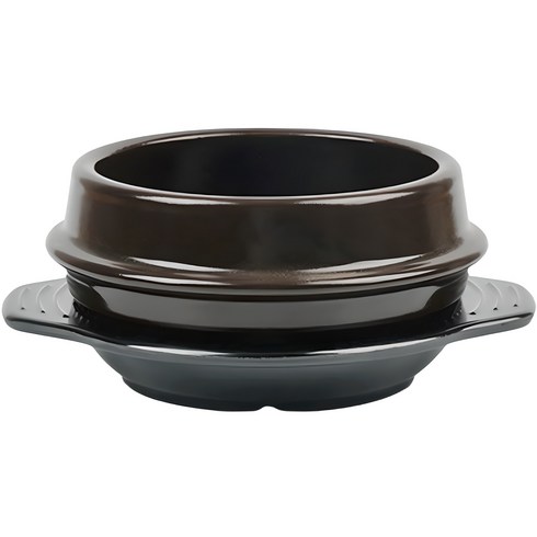 진뚝배기 직화찌개솥 해장기A 2호 + 멜라민 받침 세트, 14cm, 1세트