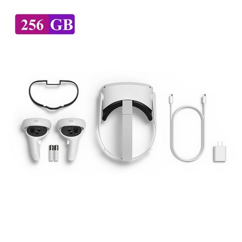 DM oculus quest 2 고급 올인원 가상 현실 vr 헤드셋 128GB 메타, 256GB