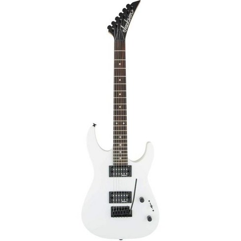 Jackson JS Series Dinky JS11 아마란스 핑거보드 스노우 화이트 일렉트릭 기타