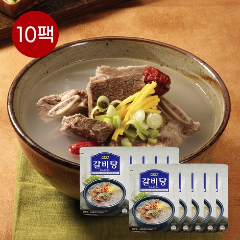 일품 왕 갈비탕 1kg x 8팩 - 진한 일품갈비탕 왕 소갈비탕 갈비탕 600g x 10개