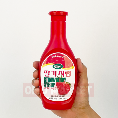 서강 딸기시럽 530g X 10개/과일시럽 팥빙수시럽 연유 소스, 10개