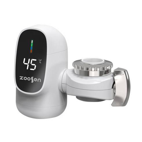 2023년 가성비 최고 싱크대 순간온수기 주방 수도꼭지온수기 - Run 기술 주방 순간 전기 온수기 급속 가열 온수기 3초 가정용 수도꼭지, 하얀색