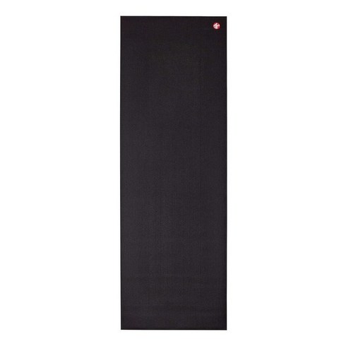 Manduka 6mm 프로 요가 매트 블랙 71인치(180cm) 쿠셔닝 미끄럼 방지, Black, 1개