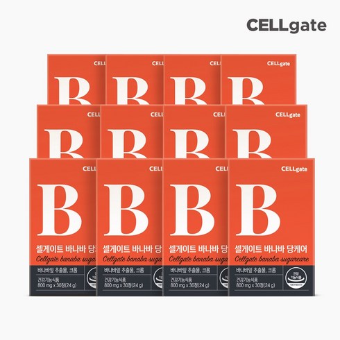 2023년 가성비 최고 셀게이트 바나바 당케어 - 셀게이트 바나바 당케어 혈당영양제 식후 공복 혈당관리, 12박스, 30개
