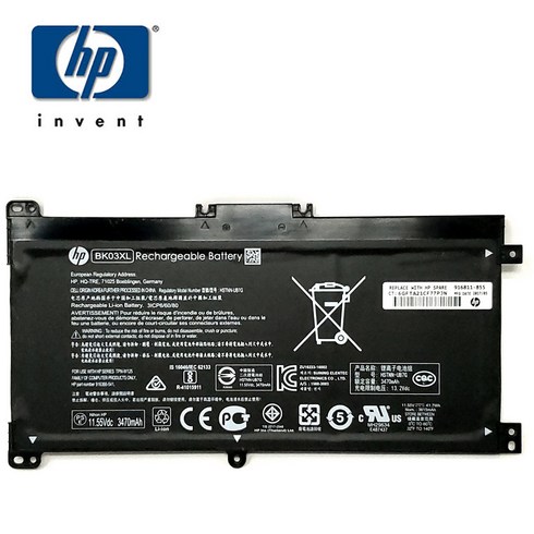 HP 정품 병행 BK03XL HSTNN-UB7G 916366-541 HSTNN-LB7S 916811-855 TPN-W125 배터리