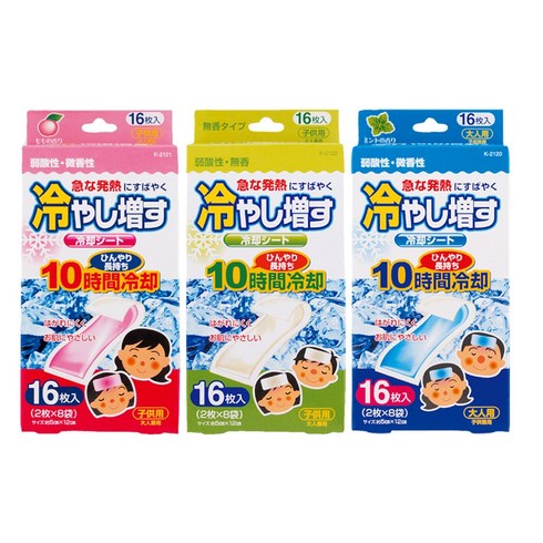 코쿠보 열 냉각시트 어른용 민트향 16개입, 3개