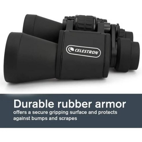 Celestron UpClose G2 쌍안경 다중 코팅 프리즘 유리 내성 고무 장갑 10x50, 01 G210X50