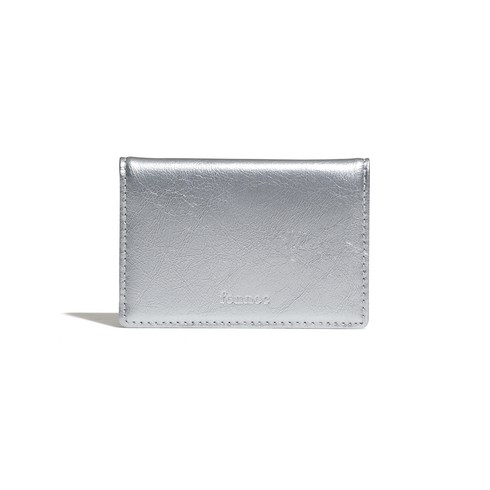 페넥 CRINKLE SOFT CARD CASE - SILVER