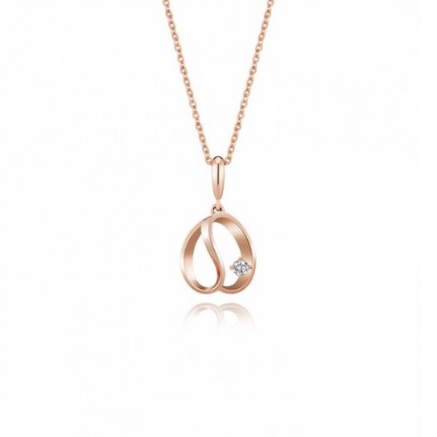 골든듀목걸이 - 스타일러스[골든듀AMC] 14K금 목걸이 뷔네3 다이아몬드 포인트 Necklace a-212300075 w490