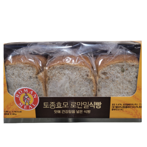 코스트코 삼립 토종 효모 로만밀 식빵 1260G (420G ) /베이커리, 420g, 3개