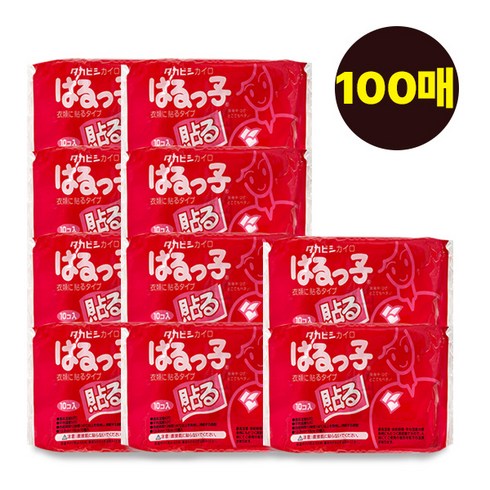 2023년 가성비 최고 붙이는핫팩 23년생산 - 타카비시 하루코 붙이는 핫팩 12시간지속 38g 대용량/ 23년 생산, 100개