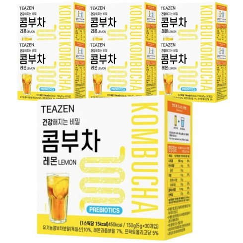 2023년 가성비 최고 티젠콤부차 - 티젠 콤부차 레몬, 5g