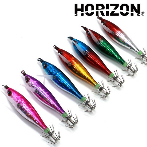 호라이즌에기 - HORIZON 울트라 레이저 에기 갑오징어에기 쭈꾸미에기 문어에기 5개 10개 세트, 10p, 고추장