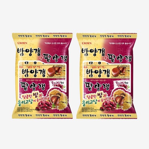 크라운 밤+팥 연양갱 50g, 20개