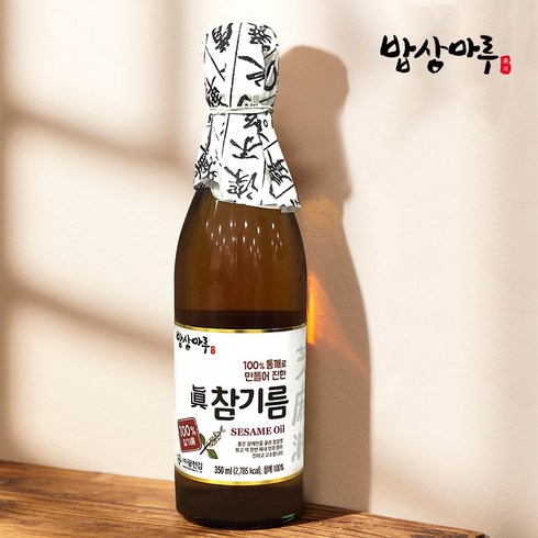 광천김 [광천김] 본사직송 밥상마루 참기름+참기름 (350ml+350ml), 350ml, 2개