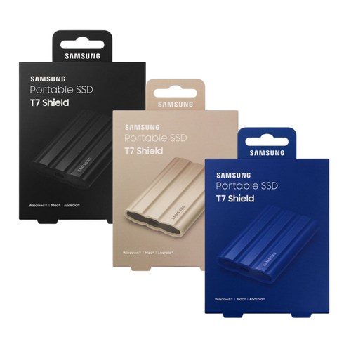 삼성전자 외장 SSD T7 Shield 정품, 블랙, 4TB