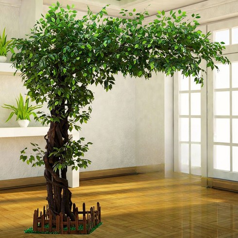 인조나무 - 인조나무조화 인테리어 대형 인공 실내용 대형화분 장식품 가든 파티, (확장) 높이 1.8m  길이 1.5m, 1개